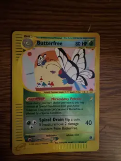 Butterfree 5/165 Expedition 2002 Reverse Holo Rare E-Reader Pokemon Card TCG - Image 1