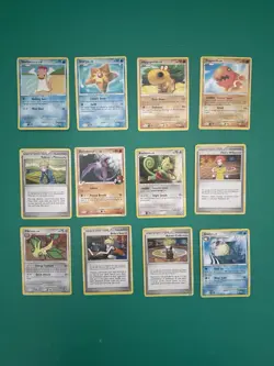12 Card Lot: Pokemon TCG Platinum Rising Rivals Era Non-Holo Cards & Rare Bulk! - Image 1