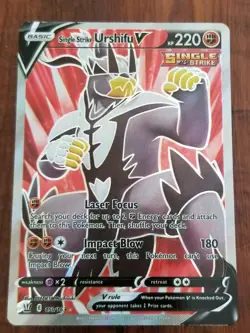 Single Strike Urshifu V Pokemon Sword & Shield Battle Styles Card - 150/163 - Image 1