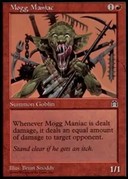 1x Mogg Maniac Moderate Play MTG Magic - Kid Icarus - - Image 1