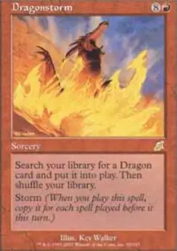 1x Dragonstorm Moderate Play MTG Magic - Kid Icarus - - Image 1