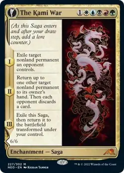 The Kami War -Foil Light Play MTG Kamigawa: Neon Dynasty - Image 1