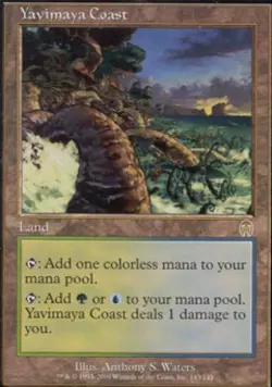 Yavimaya Coast - Damaged / Poor MTG Apocalypse - Image 1