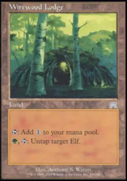 Wirewood Lodge - Damaged / Poor MTG Onslaught - Image 1