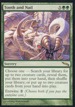 Tooth and Nail - Damaged / Poor MTG Mirrodin - Image 1