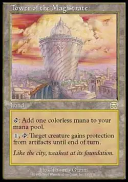 Tower of the Magistrate - Damaged / Poor MTG Mercadian Masques - Image 1