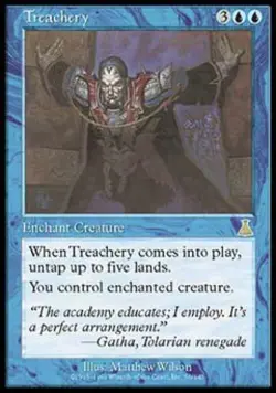 Treachery - Damaged / Poor MTG Urza's Destiny - Image 1