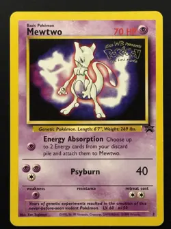 Mewtwo (Movie Promo) 03/53 Wotc Promo Regular Pokemon TCG - LP - Image 1