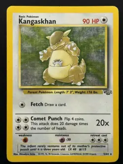 Kangaskhan 05/64 Jungle Holo Rare Pokemon TCG - HP - Image 1