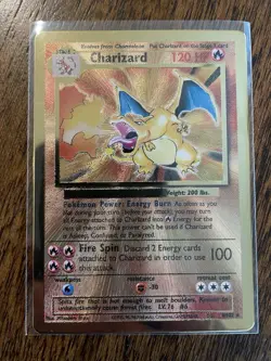 Pokemon Celebrations GOLD Metal CHARIZARD Card 4/102 Ultra Premium Collection - Image 1