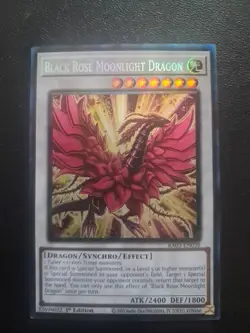 Yugioh! Black Rose Moonlight Dragon RA03-EN038 Pris Ultimate Rare 1st Ed NM - Image 1