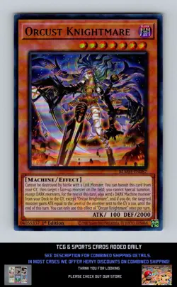 Battles of Legend: Monster Mayhem Yugioh #BLMM-EN087 Orcust Knightmare NM+ - Image 1