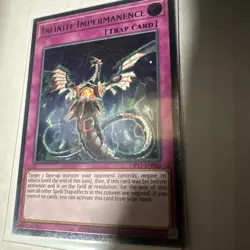 Yugioh Infinite Impermanence OP17-EN002 Ultimate Rare VLP/NM (1) (BT) - Image 1
