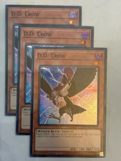 YUGIOH-3x- D.D. Crow - RA02-EN002 - Super Rare - 1st Edition (PLAYSET) - Image 1
