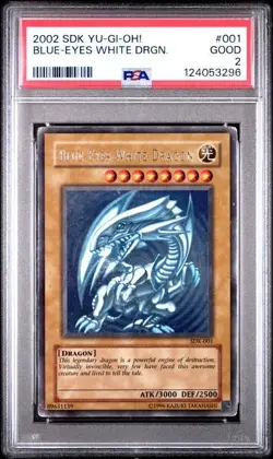 2002 Yugioh Blue Eyes White Dragon - SDK-001 - PSA 2 Unlimited - Image 1