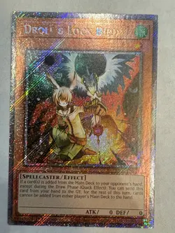 YUGIOH- Droll & Lock Bird OG Art- RA02-EN006 - Platinum Secret Rare - 1st Ed - Image 1