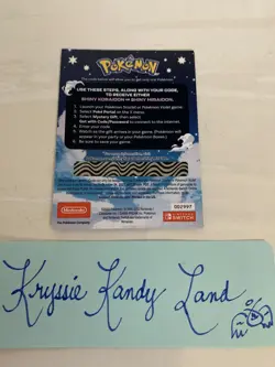 Pokemon Shiny Koraidon Or Shiny Miraidon Code Card Nintendo Switch Unscratched ! - Image 2