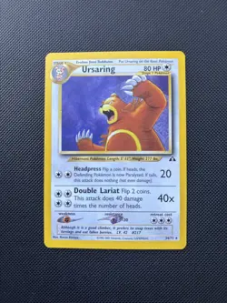 Pokemon Card Neo Discovery Ursaring 34/75 Rare Non Holo WOTC - Image 1