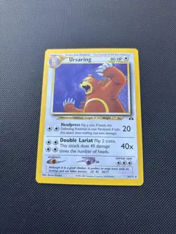 Pokemon Card Neo Discovery Ursaring 34/75 Rare Non Holo WOTC - Image 2
