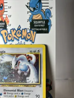 Lugia Holo Rare 9/111 Neo Genesis Vintage Pokemon Card WOTC MP-LP - Image 3