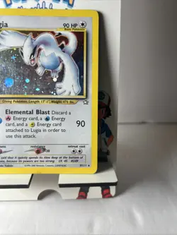 Lugia Holo Rare 9/111 Neo Genesis Vintage Pokemon Card WOTC MP-LP - Image 4