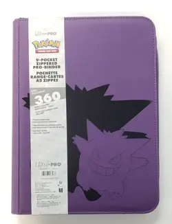 Ultra Pro 9 Pocket Zipped Binder - Pokemon Gengar - Holds 360 Cards - Image 1
