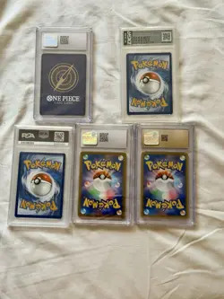 GRADED TRADING CARD LOT POKEMON & ONE PIECE PSA/CGC/DGA/ GRADES 10, NM~MT - Image 2