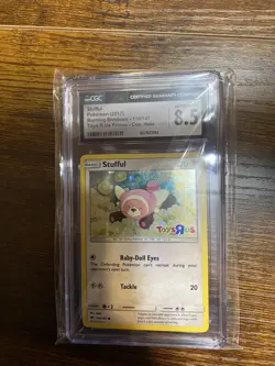 Pokemon Cards Cosmic Holo stufful 110/147 toys r us CGC 8.5 Not PSA - Image 1