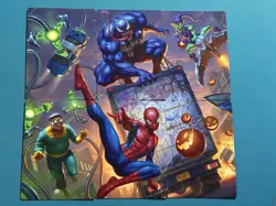 MTG Spider-Man Complete Art Card Set Spider-Man Venom Green Goblin Doc MINT - Image 1