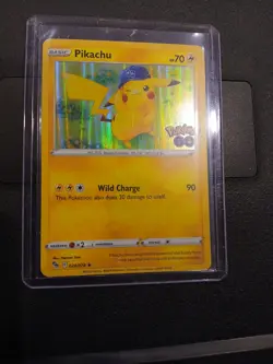 Pikachu 028/078 Pokemon GO Holo Rare Stamped Pokemon TCG Card - NM - Image 3