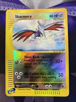 Skarmory 63/165 Expedition Set - Reverse Holo Rare Pokemon Card - Image 1