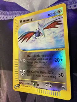 Skarmory 63/165 Expedition Set - Reverse Holo Rare Pokemon Card - Image 2