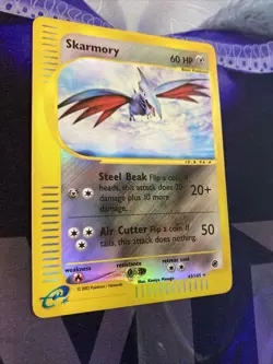 Skarmory 63/165 Expedition Set - Reverse Holo Rare Pokemon Card - Image 3