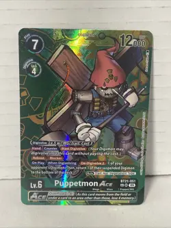 Digimon Puppetmon ACE SP Trading Card From BT21-051 World Convergence SP AA - Image 1