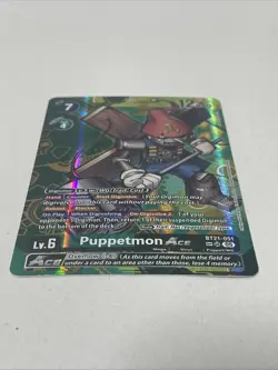 Digimon Puppetmon ACE SP Trading Card From BT21-051 World Convergence SP AA - Image 3