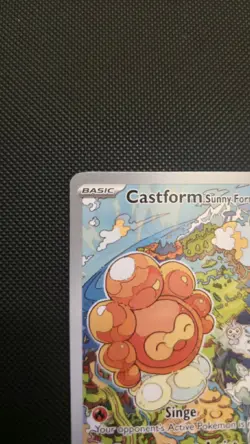 Castform Sunny Form 195/191 Illustration Rare Pokemon TCG Card Surging Sparks NM - Image 5
