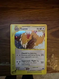 Pokemon TCG Fearow Expedition Base Set Reverse Holo Rare Card 11/165 - Image 1