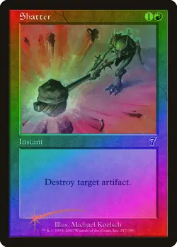 Shatter FOIL 7th Edition PLD Red Common MAGIC THE GATHERING MTG CARD ABUGames - Image 1