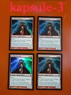4x Vulshok Sorcerer | FOIL | PDS Fire and Lightning | MTG Magic Cards - Image 3