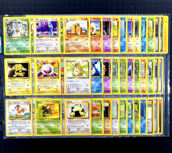 2000 Pokemon BASE SET 2 Edition NEAR COMPLETE Non Holo Cards Lot RARE WotC NM+ - Image 1