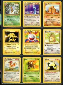 2000 Pokemon BASE SET 2 Edition NEAR COMPLETE Non Holo Cards Lot RARE WotC NM+ - Image 2