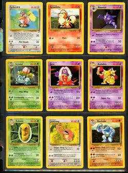2000 Pokemon BASE SET 2 Edition NEAR COMPLETE Non Holo Cards Lot RARE WotC NM+ - Image 4