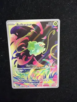 Bulbasaur Full Art Mega Evolutions Pokemon Card 133/132 Near Mint Condition Rare - Image 2