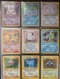 Complete Pokemon Card Base Set 102/102 WOTC 1999 Individually sleeved in folder - Image 1