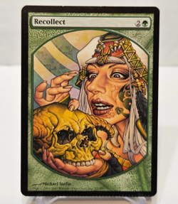 FACTORY CRIMPED ERROR Recollect Textless Promo MTG Magic The Gathering 6751 - Image 1