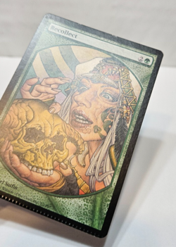 FACTORY CRIMPED ERROR Recollect Textless Promo MTG Magic The Gathering 6751 - Image 3