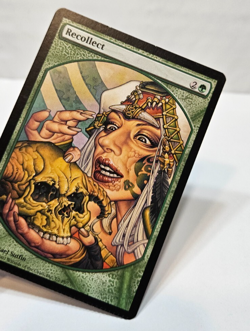 FACTORY CRIMPED ERROR Recollect Textless Promo MTG Magic The Gathering 6751 - Image 4