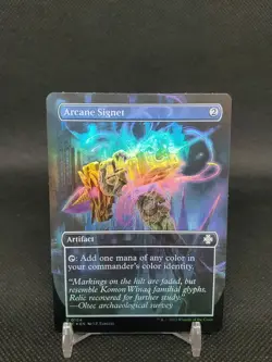 Arcane Signet FOIL Borderless Lost Caverns of Ixalan NM MTG - Image 1