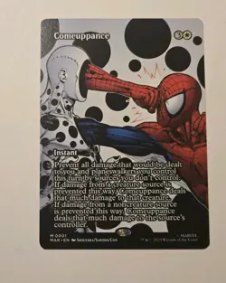 Comeuppance (Borderless) 0001 MTG Spiderman Mythic Regular M/NM - Image 1