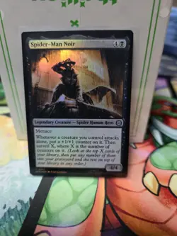 NM Foil Spider-Man Noir, MTG, Marvel's Spider-Man, Magic the Gathering, 67 - Image 1